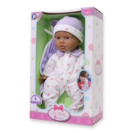 Jc Toys La Baby Soft 11in. Baby Doll, Blue with Blanket, Hispanic 13110
